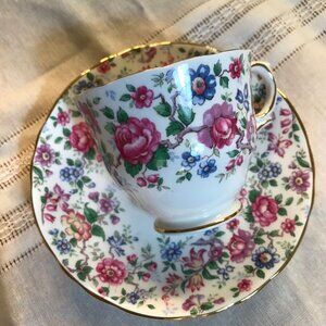 Vintage Royal Victoria Floral Teacup & Saucer